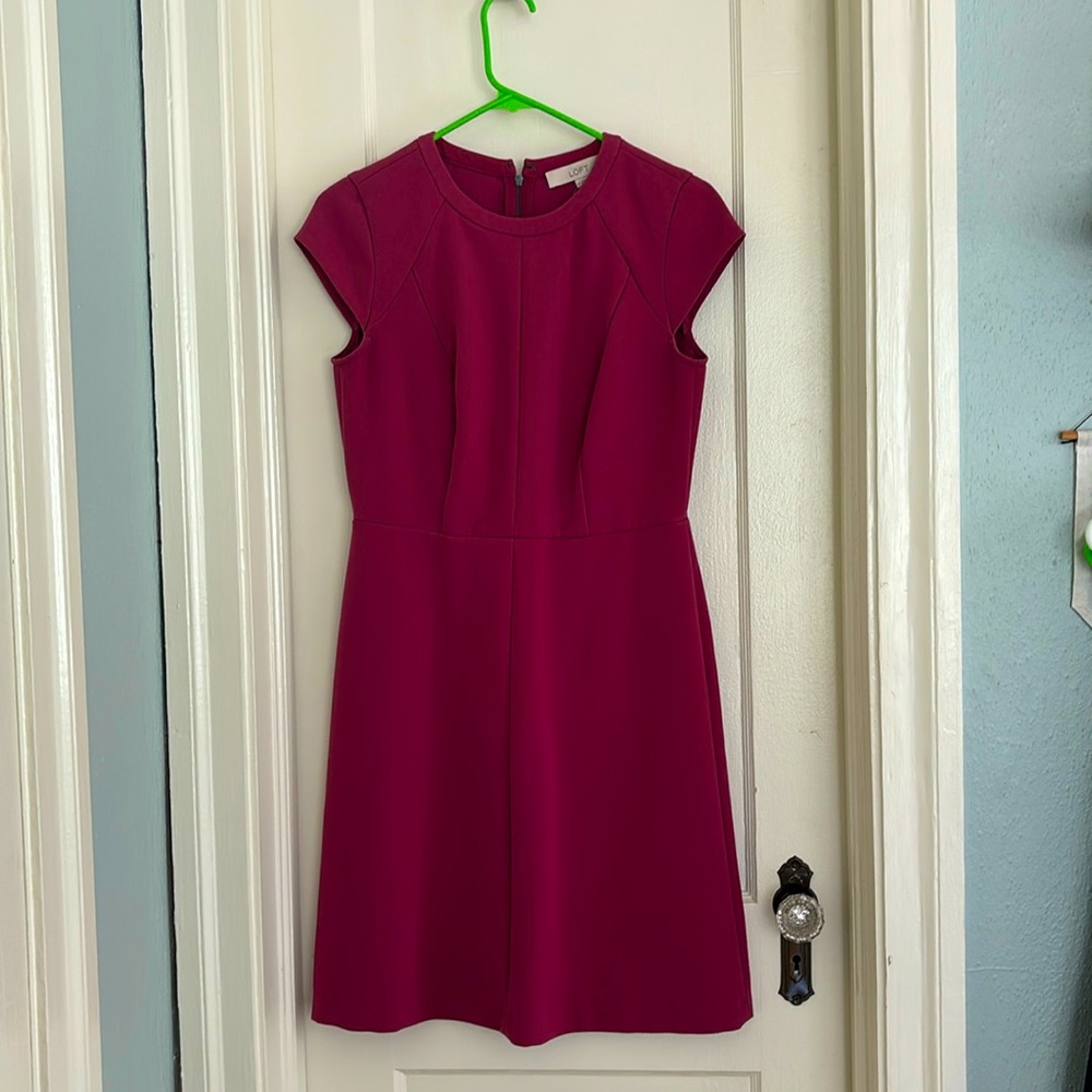 Loft Size 6P Mauve Professional Dress